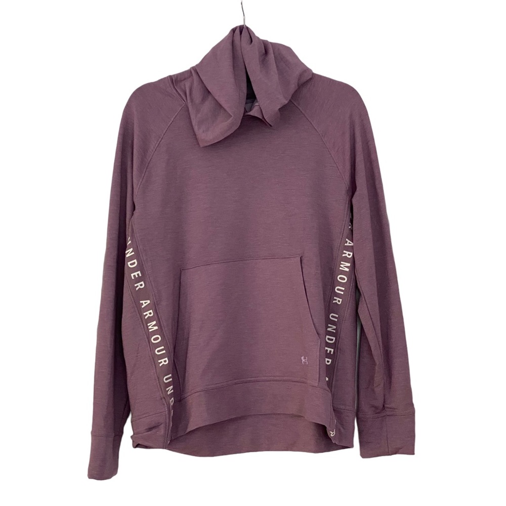 Under Armour Mauve Purple Pullover Hoodie Sweatshirt Large NEW